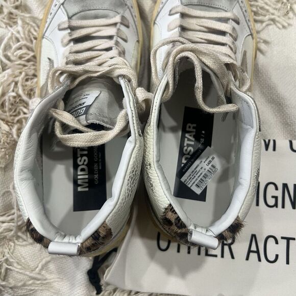 Golden Goose Mid Star Drummed Leather 38 NEW - Picture 11 of 15